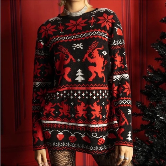 Blackmilk Krampus Christmas Sweater - Picture 4 of 7